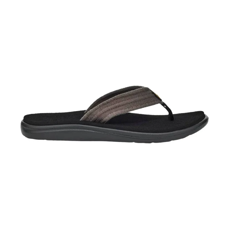 Comfortable Hiking Sneakers For Sale Teva Men's Voya Canvas Flip Flop - Drizzle