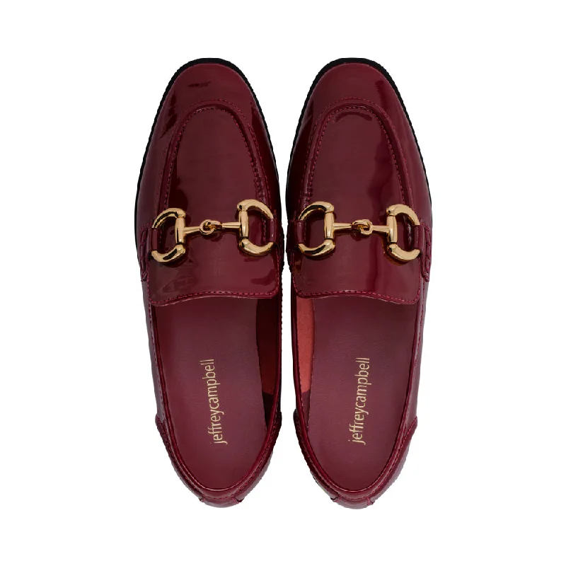 Comfortable Sandals For Winter Textbook Cherry Red Patent F24