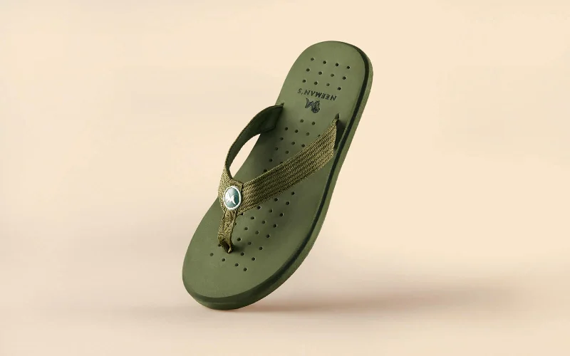 Running Shoes For Outdoor Eco Flips : Olive Green