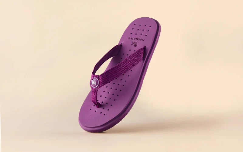 Stylish Sports Sandals Eco Flips : Purple Plum