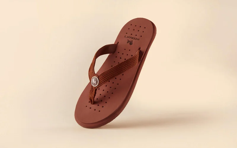 Durable Hiking Footwear Eco Flips : Soil Brown