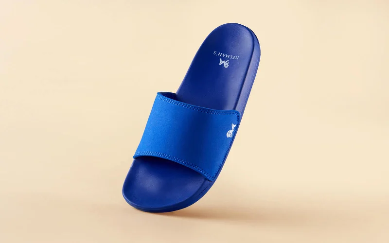 Designer Work Shoes Eco Slides : Classic Blue