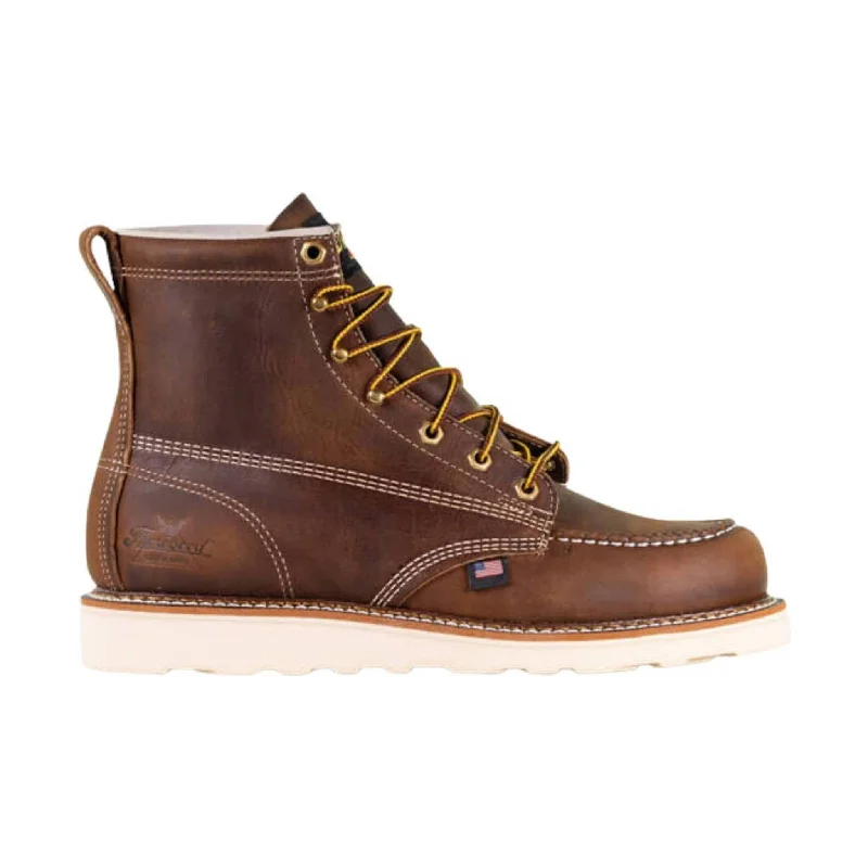 Trendy Casual Shoes Sale Thorogood Men's American Heritage 6 Inch Moc Soft Toe Work Boot - Crazy Horse