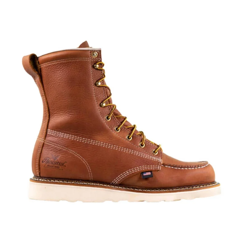 Comfortable Snow Boots Online Sale Thorogood Men's American Heritage 8 Inch Moc Soft Toe Work Boot - Tobacco