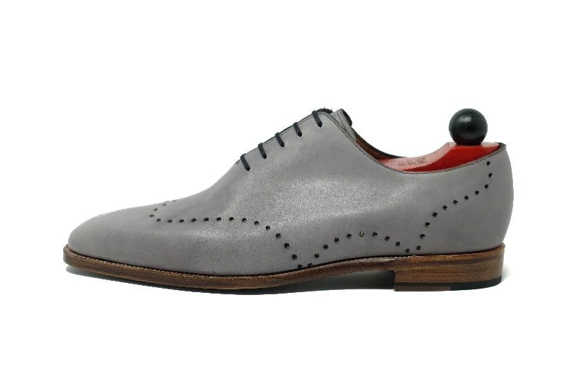 Comfortable Snow Footwear Tony - MTO - Unfinished Grey Calf - LPB Last - Natural Single Leather Sole Comfortable Snow Footwear Tony - MTO - Unfinished Grey Calf - LPB Last - Natural Single Leather Sole