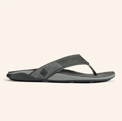 Classic Flat Shoes Olukai Men's Tuahine Stone/Stone 104654Q4Q