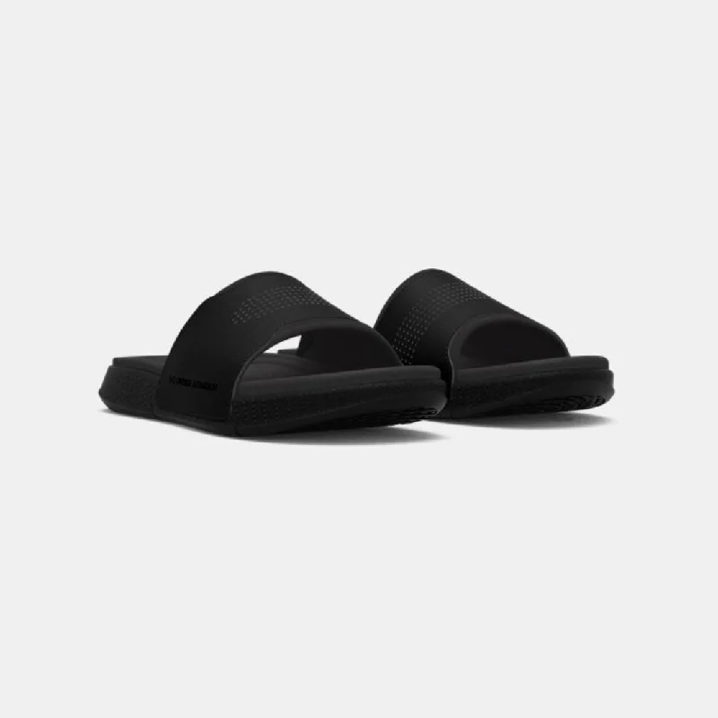 Comfortable Sports Shoes Under Armour Unisex UA Ansa Elevate Slides 3025044-001 - Black/Jet Gray