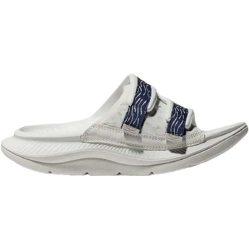 Comfortable Snow Boots For Sale Unisex Hoka Ora Luxe White/Bellwether Blue