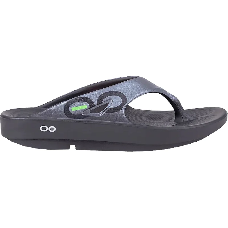 Designer Winter Footwear Unisex OOFOS OOriginal Sport Graphite Synthetic
