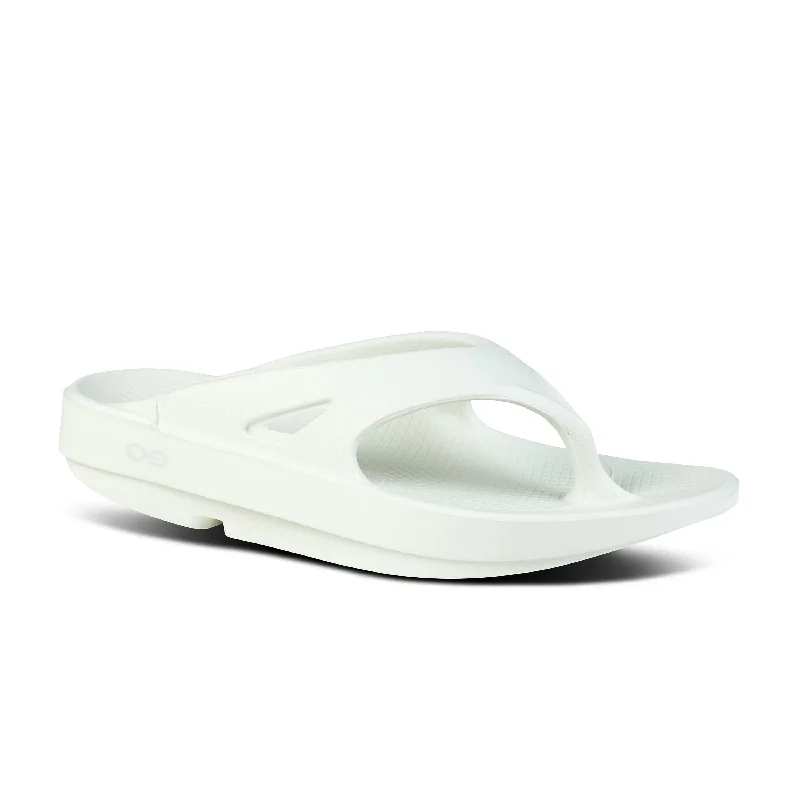 Stylish Hiking Footwear Unisex Oofos OOriginal Thong Color: Cosmic Gray