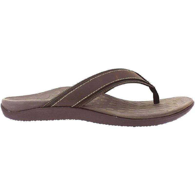 Trendy Summer Footwear Men's Vionic Tide Brown Leather