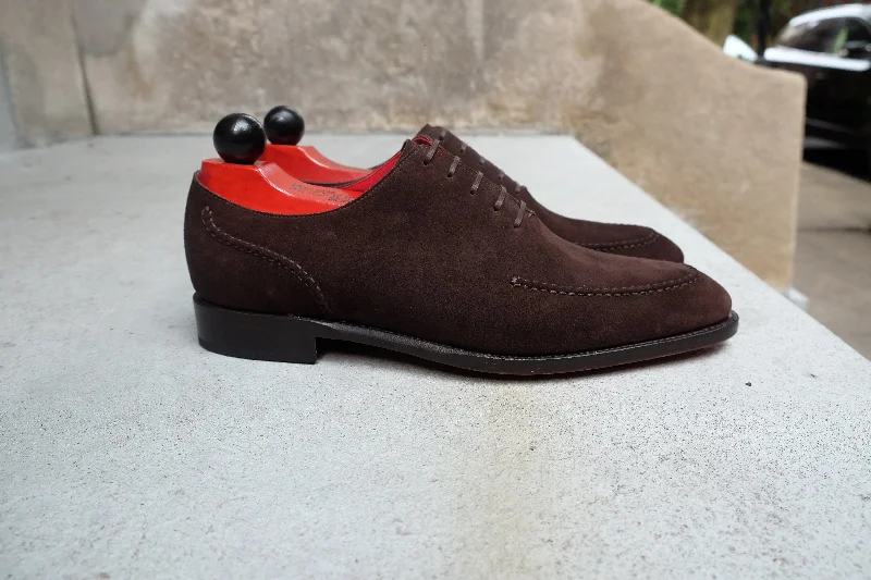 Comfortable Boots For Winter Whittier - MTO - Bitter Chocolate Suede - SEA Last - Single Leather Sole