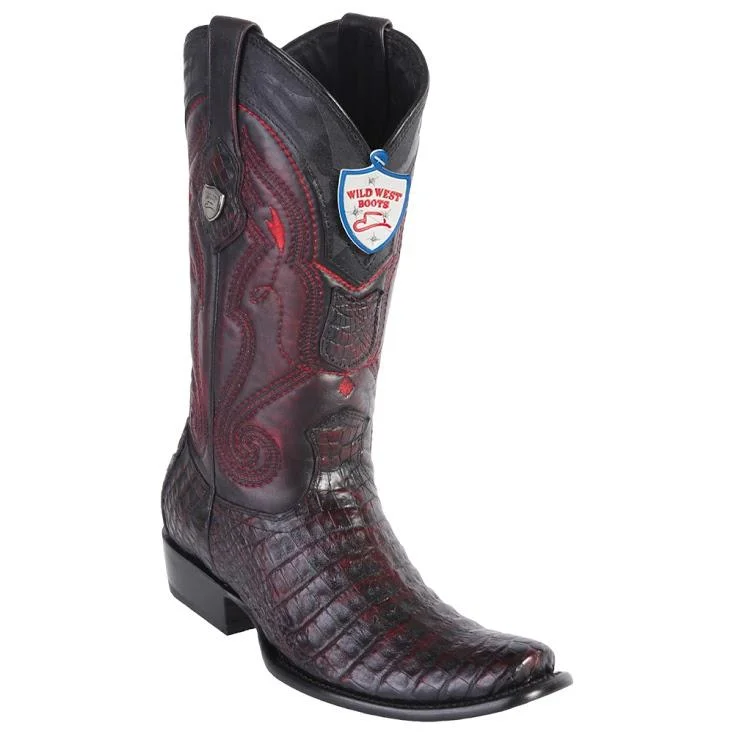 Comfortable Hiking Footwear Sale Wild West Boots #2798218 Men's | Color  Blackcherry | Men's Wild West Caiman Belly Boots Dubai Toe Handcrafted
