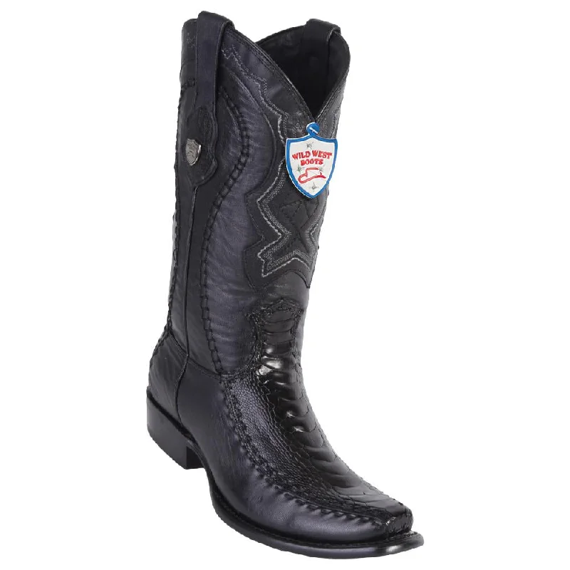 Casual Flip Flops Wild West Boots #279F0505 Men's | Color Black | Men's Wild West Ostrich Leg Boots Dubai Toe Handcrafted Casual Flip Flops Wild West Boots #279F0505 Men's | Color Black | Men's Wild West Ostrich Leg Boots Dubai Toe Handcrafted