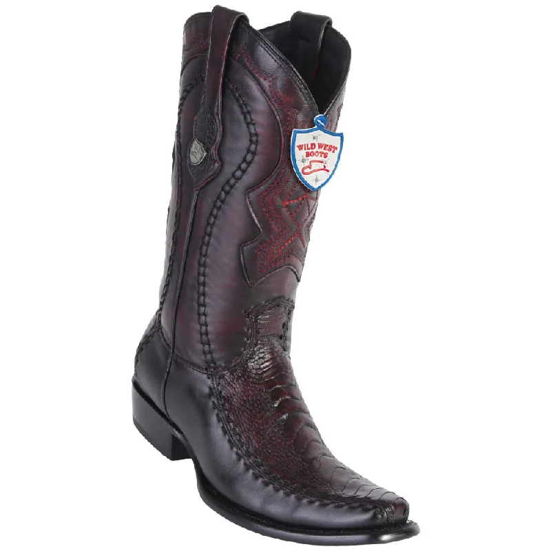 Vintage Sneakers Collection Wild West Boots #279F0518 Men's | Color Black Cherry | Men's Wild West Ostrich Leg Boots Dubai Toe Handcrafted Vintage Sneakers Collection Wild West Boots #279F0518 Men's | Color Black Cherry | Men's Wild West Ostrich Leg Boots Dubai Toe Handcrafted