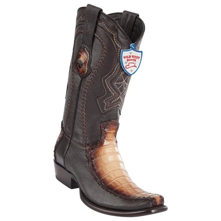 Comfortable Running Footwear For Sale Wild West Boots #279F8215 Men's | Color  Faded Oryx | Men's Wild West Caiman Belly Boots Dubai Toe Handcrafted