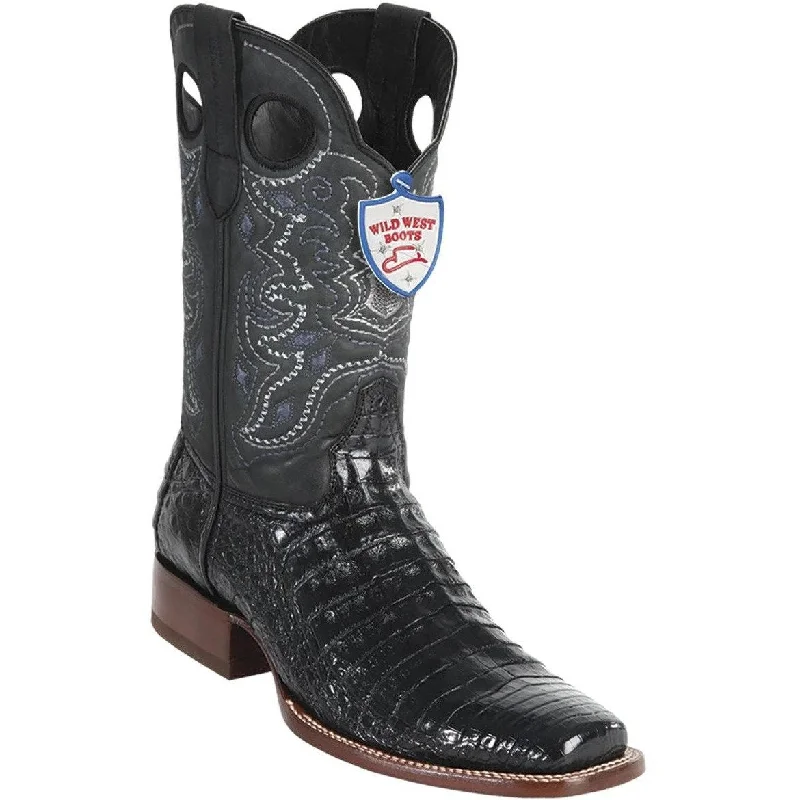 Stylish Winter Boots Wild West Boots #28188205 Men's | Color Black | Men's Wild West Square Toe Caiman Belly Boots Handcrafted Stylish Winter Boots Wild West Boots #28188205 Men's | Color Black | Men's Wild West Square Toe Caiman Belly Boots Handcrafted