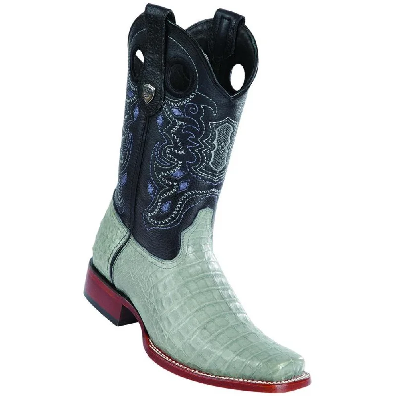Breathable Sports Shoes Wild West Boots #28188209 Men's | Color Gray | Men's Wild West Wide Square Toe Caiman Belly Boots Handcrafted Breathable Sports Shoes Wild West Boots #28188209 Men's | Color Gray | Men's Wild West Wide Square Toe Caiman Belly Boots Handcrafted