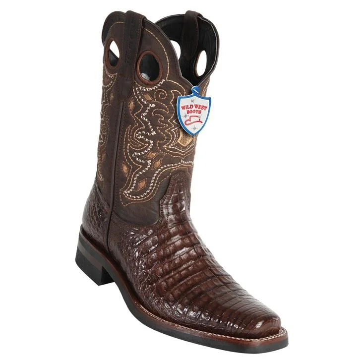 Best Running Footwear For Sale Online Wild West Boots #28198207 Men's | Color Brown | Men's Wild West Caiman Belly Boots With Rubber Sole Square Toe Handcrafted Best Running Footwear For Sale Online Wild West Boots #28198207 Men's | Color Brown | Men's Wild West Caiman Belly Boots With Rubber Sole Square Toe Handcrafted