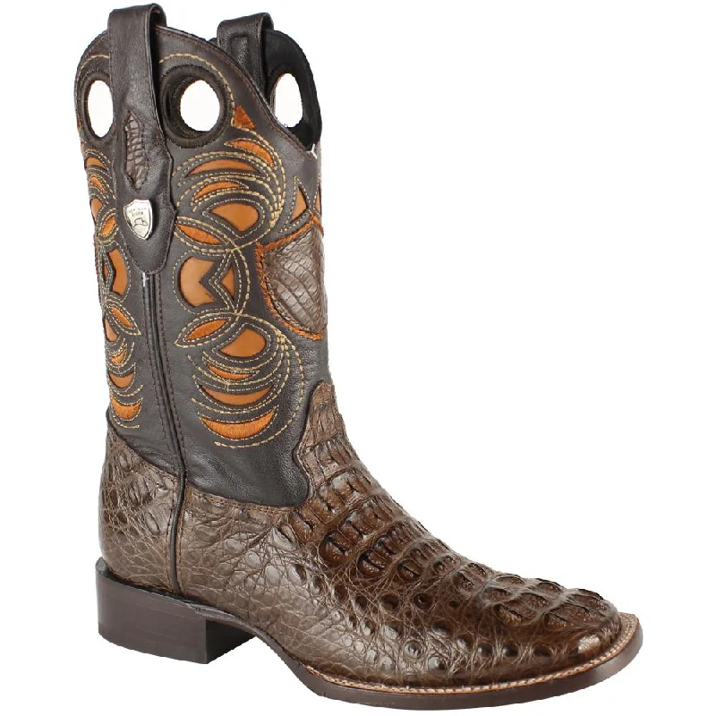 Sporty Casual Shoes Wild West Boots #28240207 Men's | Color Brown | Men’s Wild West Caiman Hornback Boots Square Toe Handcrafted Sporty Casual Shoes Wild West Boots #28240207 Men's | Color Brown | Men’s Wild West Caiman Hornback Boots Square Toe Handcrafted