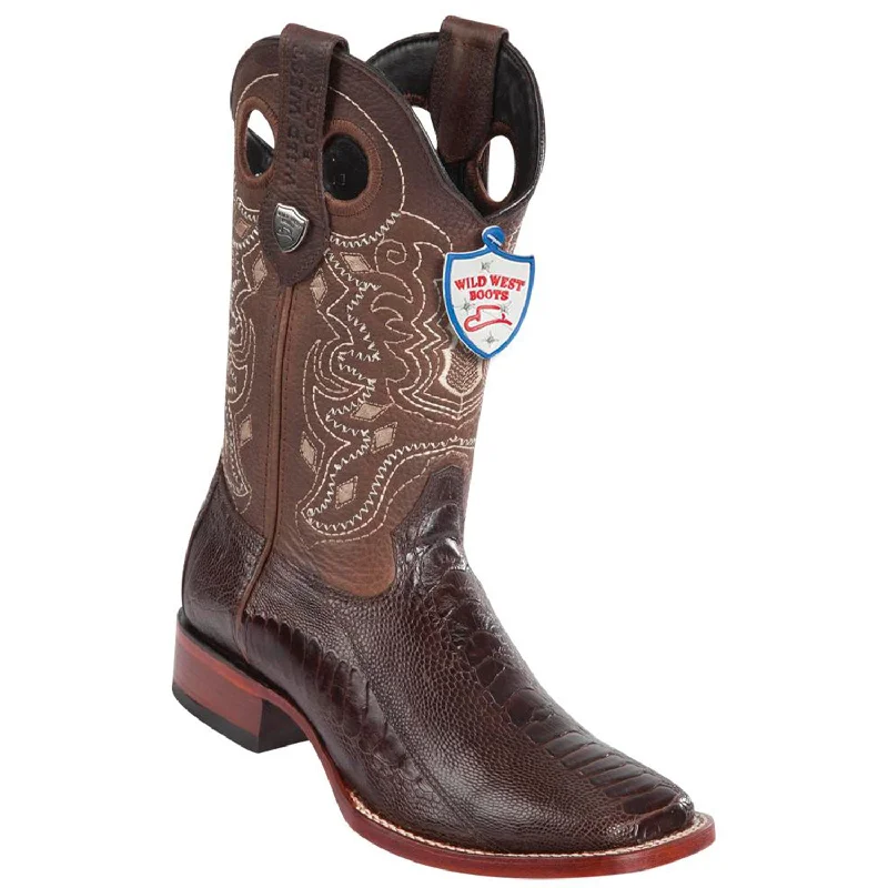 Casual Sandals For Sale Wild West Boots #28240507 Men's | Color Brown | Men's Wild West Wide Square Toe Ostrich Leg Boots Handcrafted Casual Sandals For Sale Wild West Boots #28240507 Men's | Color Brown | Men's Wild West Wide Square Toe Ostrich Leg Boots Handcrafted