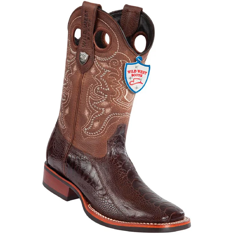 Best Running Sneakers Wild West Boots #28250507 Men's | Color Brown | Men's Wild West Ostrich Leg Wide Square Toe Rubber Sole Boots Best Running Sneakers Wild West Boots #28250507 Men's | Color Brown | Men's Wild West Ostrich Leg Wide Square Toe Rubber Sole Boots