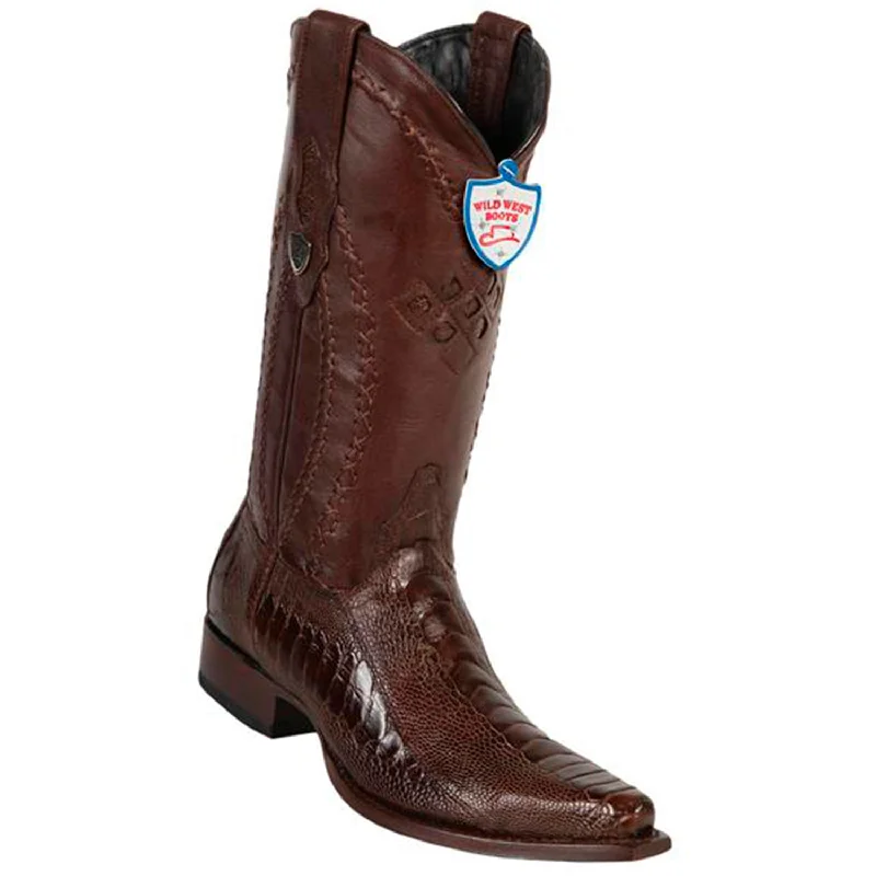 Comfortable Sports Shoes Wild West Boots #2940507 Men's | Color Brown | Men's Wild West Ostrich Leg Snip Toe Boots Handcrafted Comfortable Sports Shoes Wild West Boots #2940507 Men's | Color Brown | Men's Wild West Ostrich Leg Snip Toe Boots Handcrafted
