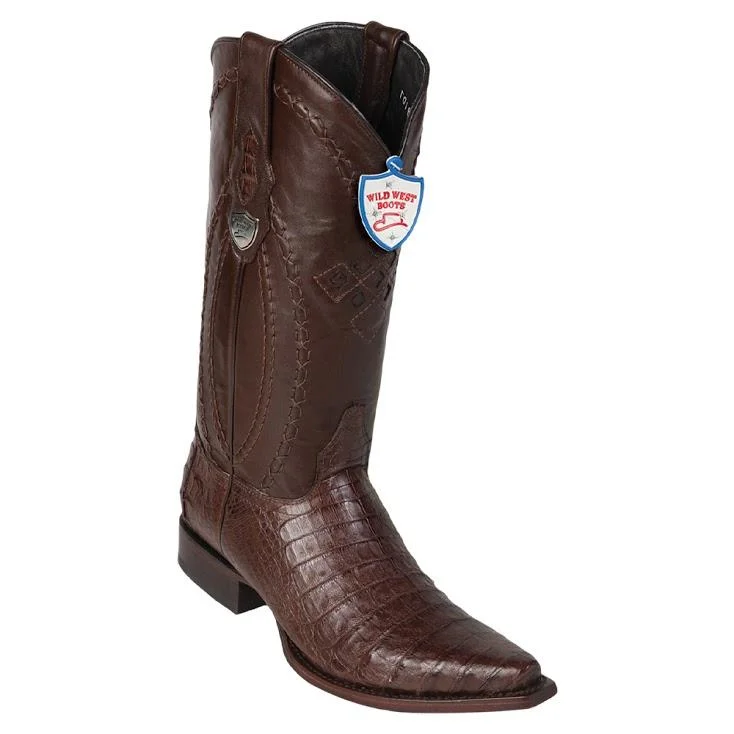 Sporty Casual Boots Wild West Boots #2948207Men's | Color Brown | Men's Wild West Caiman Belly Snip Toe Boots Handcrafted Sporty Casual Boots Wild West Boots #2948207Men's | Color Brown | Men's Wild West Caiman Belly Snip Toe Boots Handcrafted