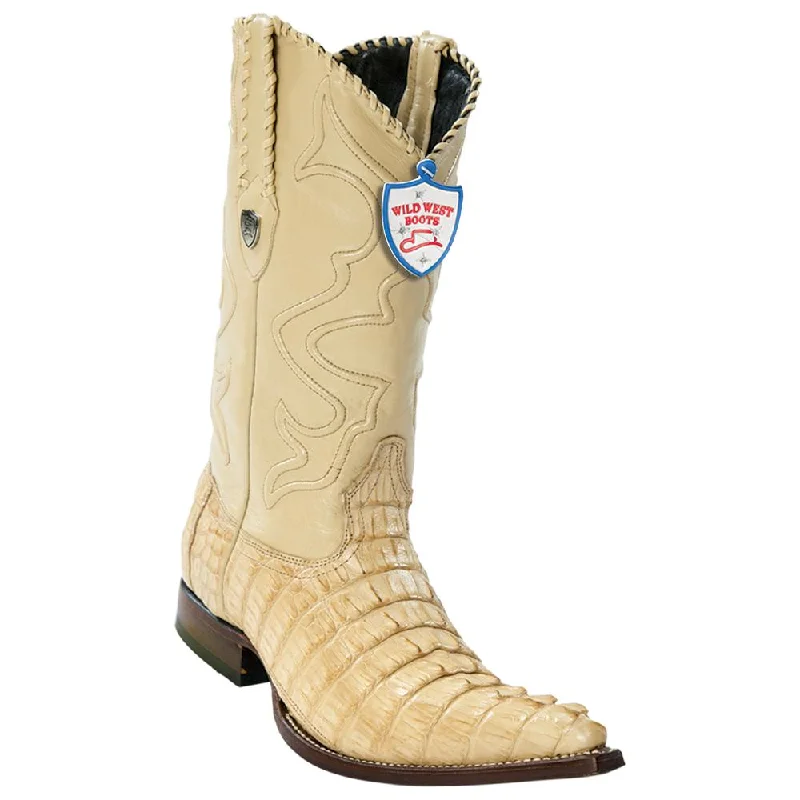 Casual Snow Shoes Wild West Boots #2950111 Men's | Color Oryx | Men's Wild West Caiman Tail 3x Toe Boots Handcrafted Casual Snow Shoes Wild West Boots #2950111 Men's | Color Oryx | Men's Wild West Caiman Tail 3x Toe Boots Handcrafted
