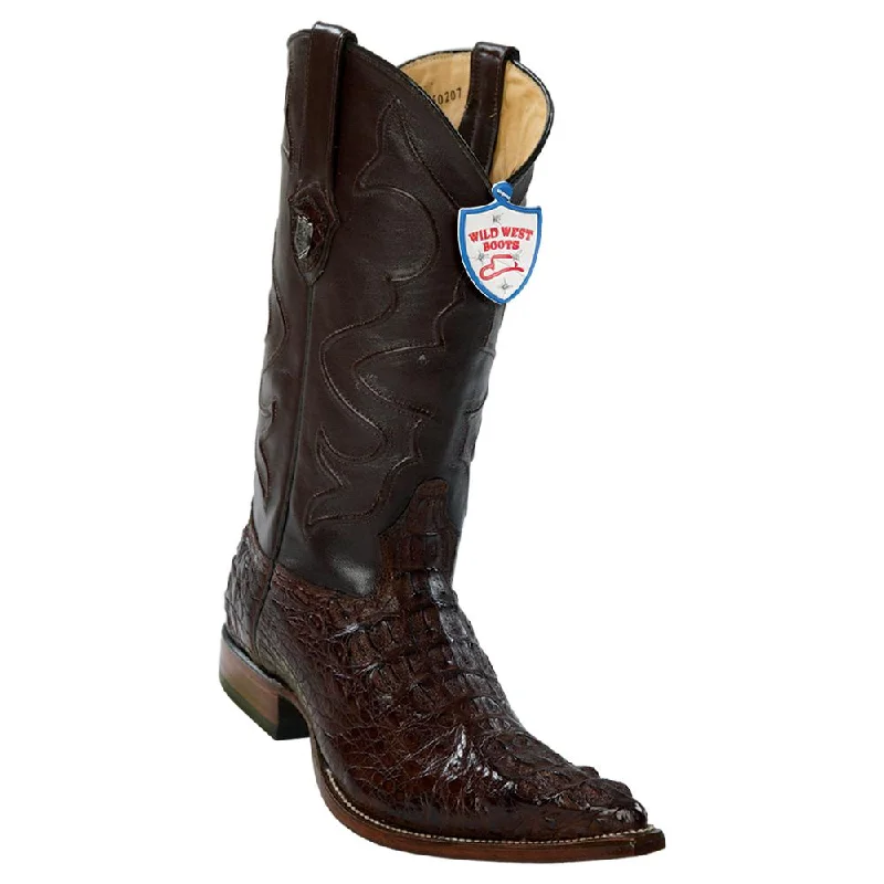 Leather Sandals For Sale Wild West Boots #2950207 Men's | Color Brown | Men's Wild West Caiman Hornback 3x Toe Boots Handcrafted Leather Sandals For Sale Wild West Boots #2950207 Men's | Color Brown | Men's Wild West Caiman Hornback 3x Toe Boots Handcrafted