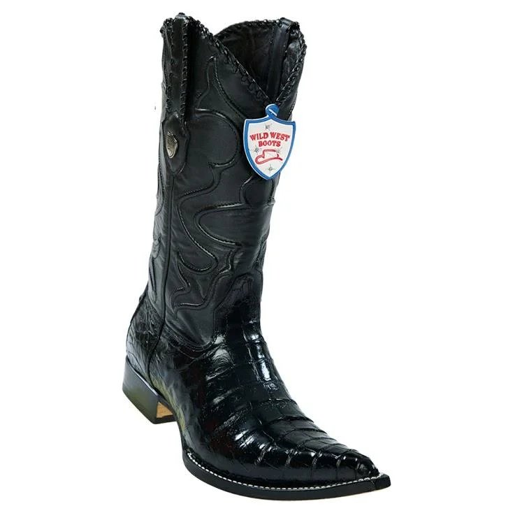 Best Hiking Shoes Wild West Boots #2958205 Men's | Color Black  | Men's Wild West Caiman Belly 3x Toe Boots Handcrafted