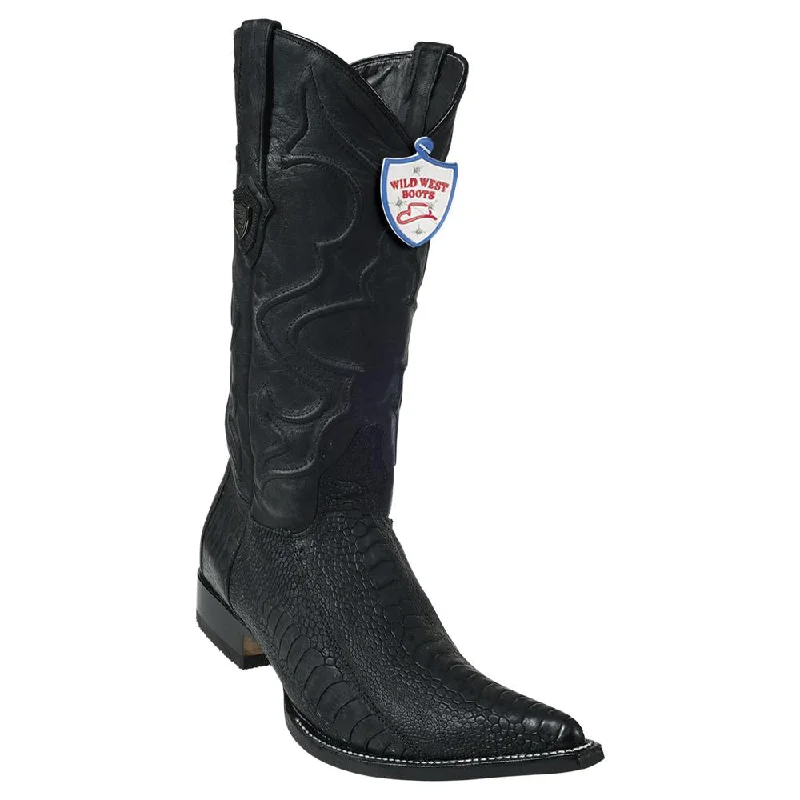 Sporty Running Shoes Wild West Boots #295g0505 Men's | Color Sanded Black | Men's Wild West Ostrich Leg 3x Toe Boots Handcrafted Sporty Running Shoes Wild West Boots #295g0505 Men's | Color Sanded Black | Men's Wild West Ostrich Leg 3x Toe Boots Handcrafted