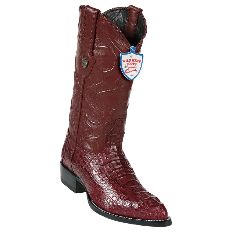 Comfortable Loafers For Women Wild West Boots #2990206 Men's | Color Burgundy | Men's Wild West Caiman Hornback J Toe Boots Handcrafted Comfortable Loafers For Women Wild West Boots #2990206 Men's | Color Burgundy | Men's Wild West Caiman Hornback J Toe Boots Handcrafted