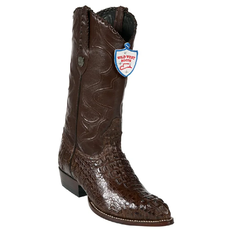 Winter Hiking Sneakers Wild West Boots #2990207 Men's | Color Brown | Men's Wild West Caiman Hornback J Toe Boots Handcrafted Winter Hiking Sneakers Wild West Boots #2990207 Men's | Color Brown | Men's Wild West Caiman Hornback J Toe Boots Handcrafted