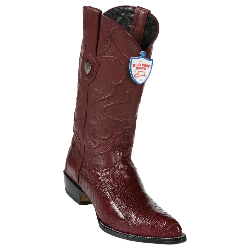 Comfortable Sandals For Summer Wild West Boots #2990506 Men's | Color Burgundy | Men's Wild West Ostrich Leg J Toe Boots Handcrafted Comfortable Sandals For Summer Wild West Boots #2990506 Men's | Color Burgundy | Men's Wild West Ostrich Leg J Toe Boots Handcrafted