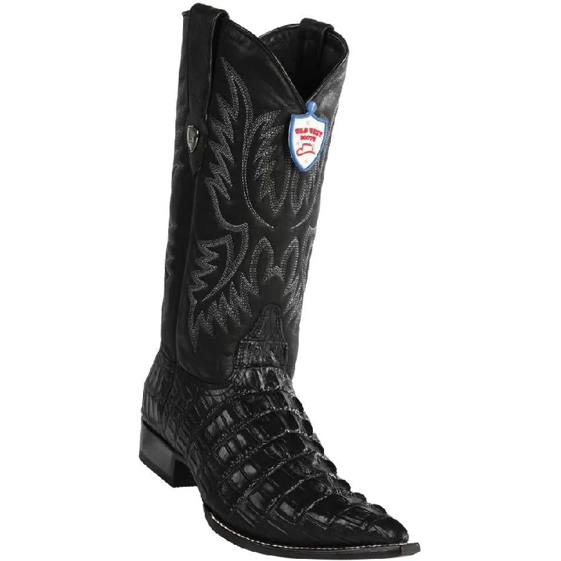 Comfortable Athletic Shoes Wild West Boots #6950105 Men's | Color Black | Men’s Wild West Caiman Tail Print Boots 3X Toe Handcrafted Comfortable Athletic Shoes Wild West Boots #6950105 Men's | Color Black | Men’s Wild West Caiman Tail Print Boots 3X Toe Handcrafted