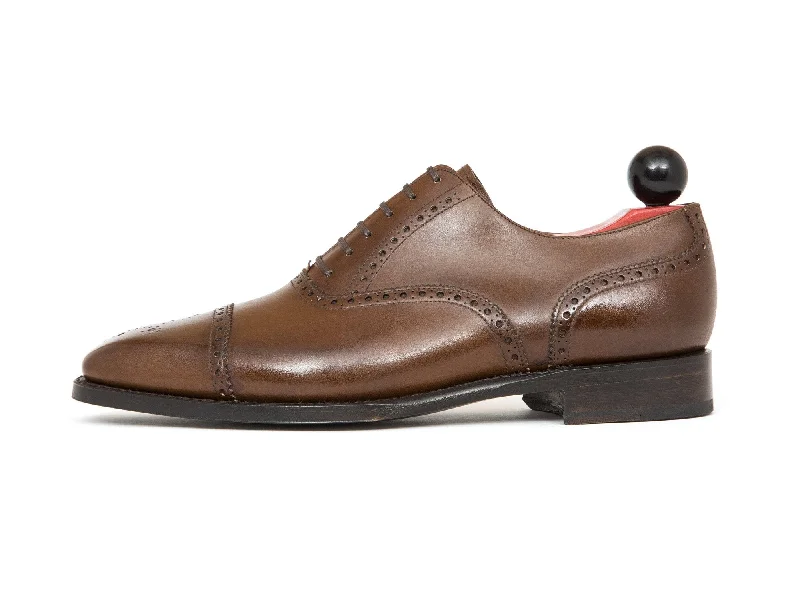 Comfortable Winter Footwear Windermere - MTO - Mocha Calf - MGF Last - Single Leather Sole