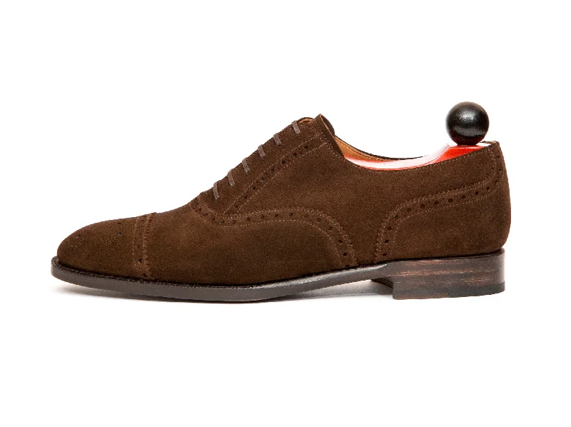 Sporty Hiking Footwear Windermere - MTO - Dark Brown Suede - LPB Last - Single Leather Sole