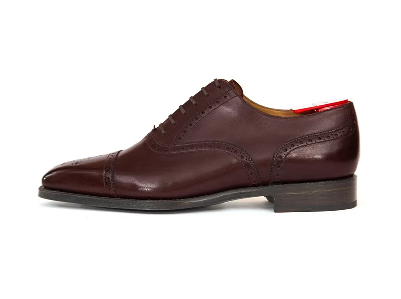 Comfortable Sneakers For Hiking Windermere - MTO - Shaded Merlot Calf - MGF Last - Single Leather Sole
