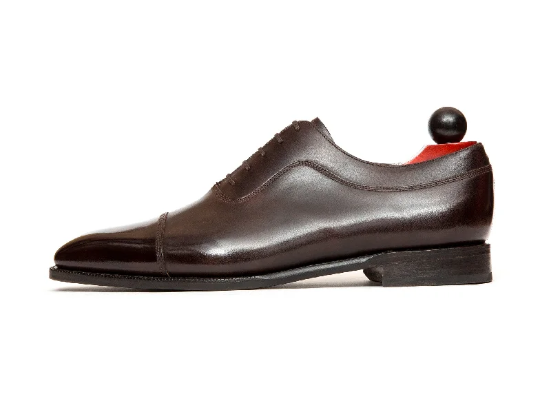 Casual Walking Footwear Woodway - MTO - Dark Brown Museum Calf - LPB Last - Single Leather Sole