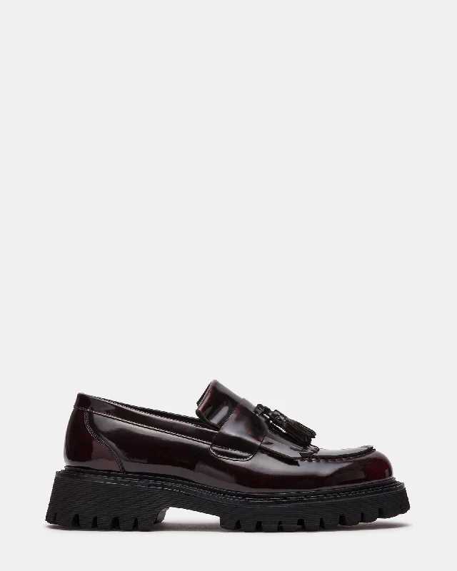 Trendy Sports Sneakers ZEV BURGUNDY