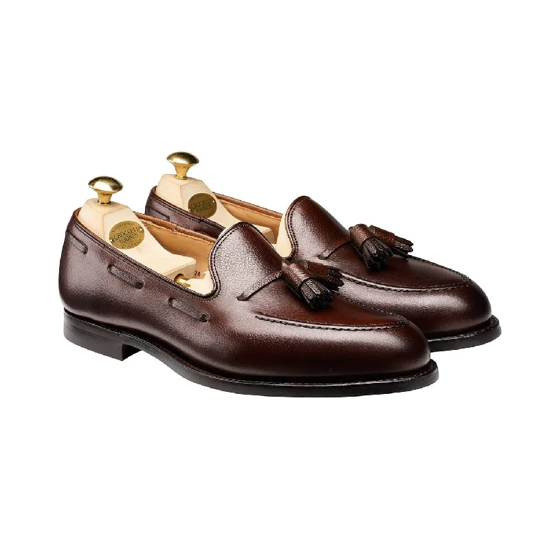 Comfortable Leather Footwear For Sale Cavendish Dark Brown Pebble Grain