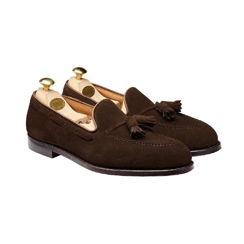 Casual Platform Shoes Cavendish Dark Brown Calf Suede