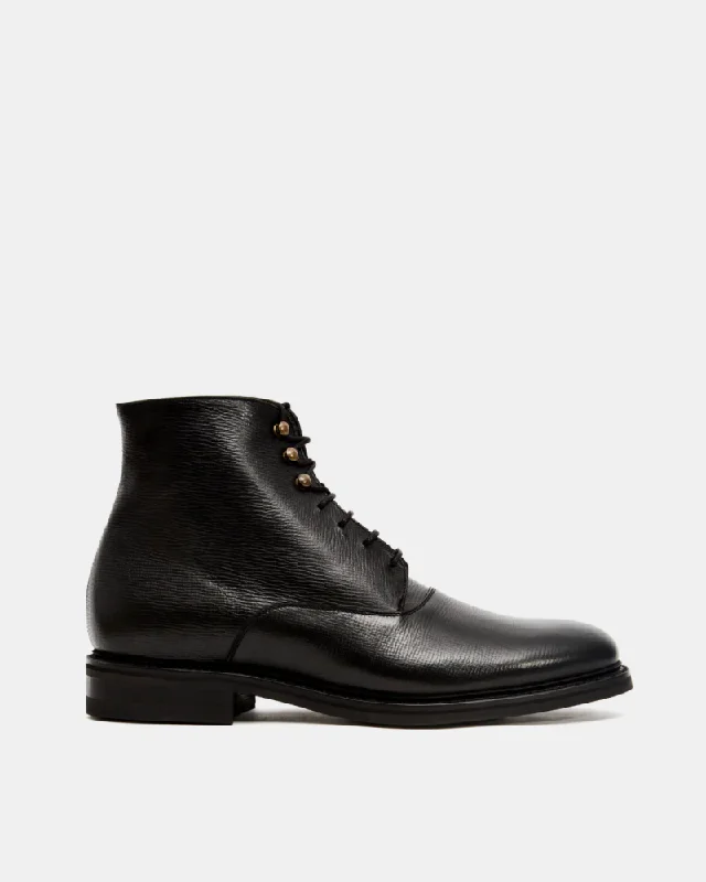 Casual Hiking Sandals Black Plain-Toe Boot