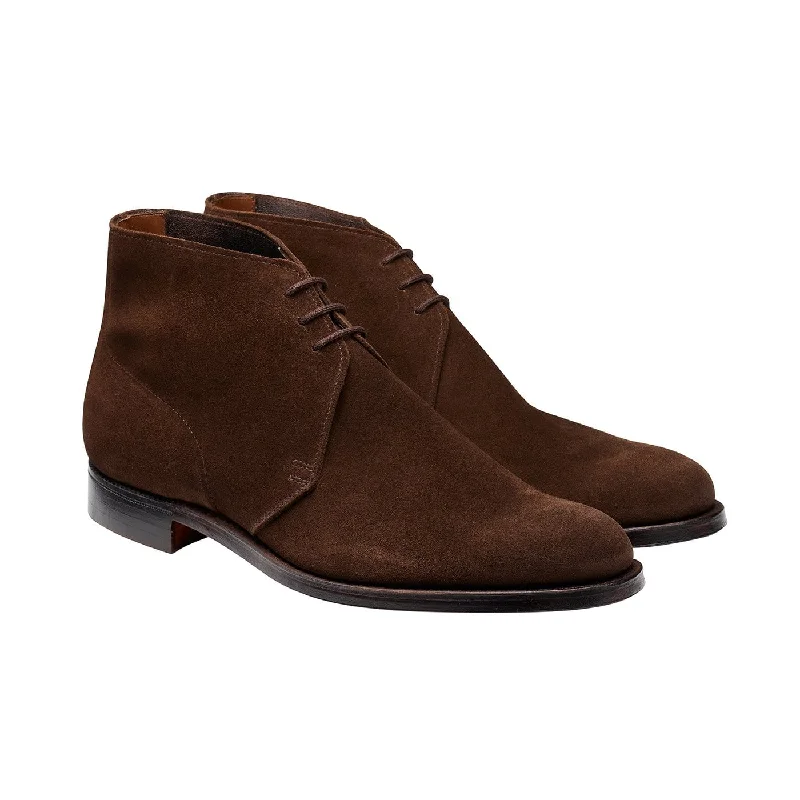 Designer Sports Shoes Chukka Dark Brown Suede