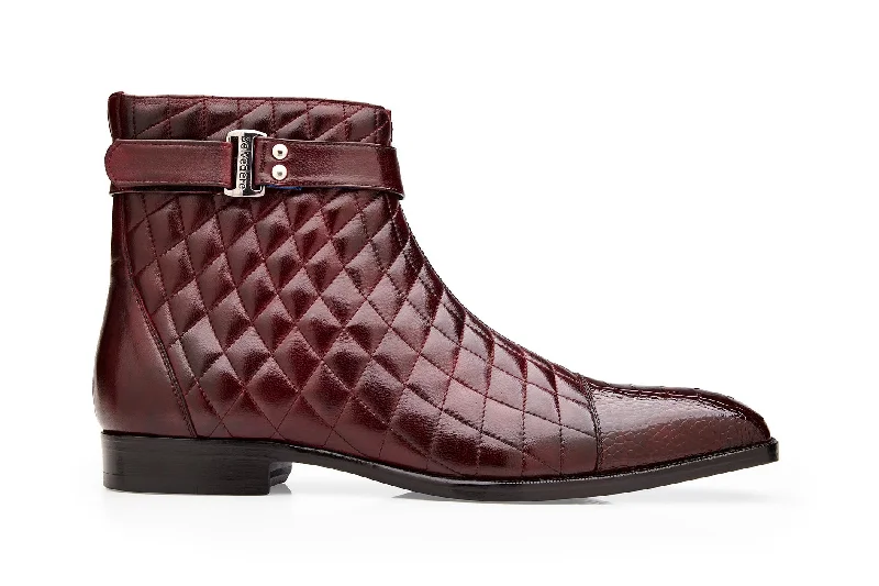 Leather Work Boots Libero - Ant. Dark Burgundy
