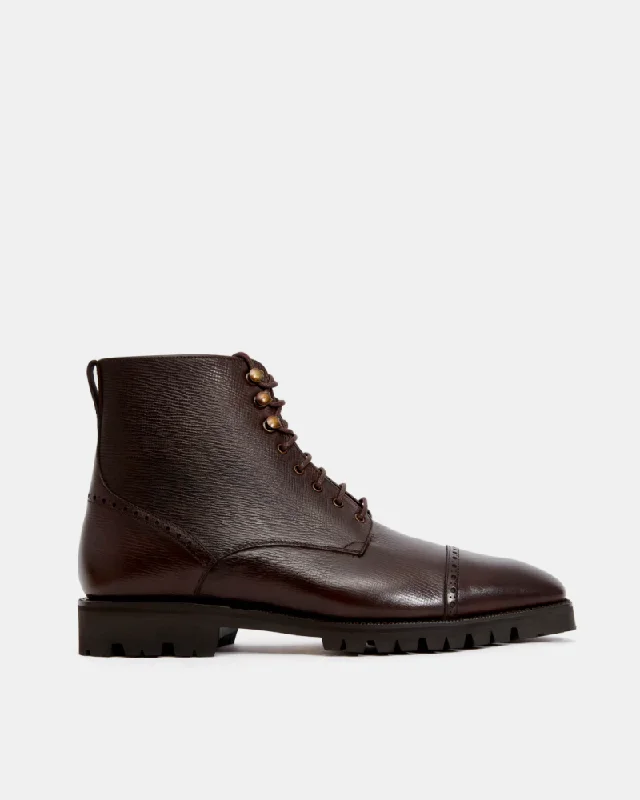 Best Sneakers For Work Brown Alcazar Cap Toe Boot