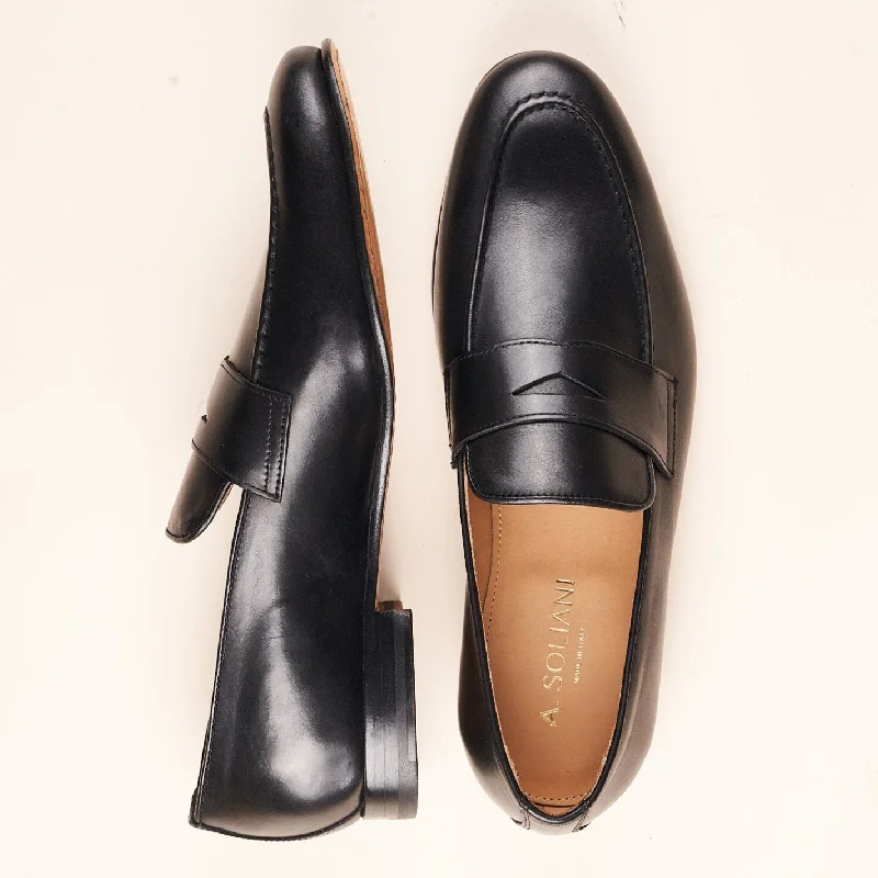Trendy Summer Footwear Todi - Men's Penny Loafer Smooth Black