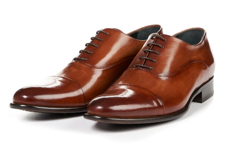 Best Sneakers For Work The Cagney Cap-Toe Oxford - Havana Brown
