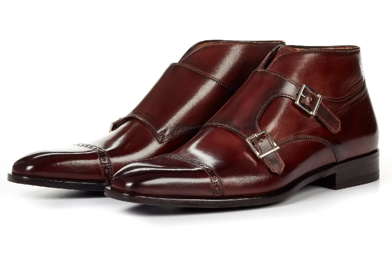 Trendy Hiking Sandals For Women The Heston Double Monk Strap Boot - Chocolate